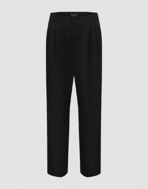 Black Urban Revivo Tailored Carrot Fit Women's Pants | 34819JPGN