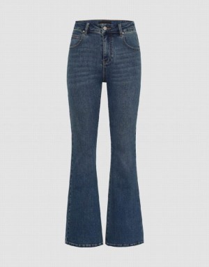 Blue Urban Revivo Flare Women's Jeans | 20437HAUB