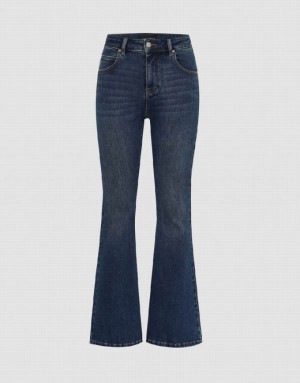 Blue Urban Revivo Flare Women's Jeans | 31257BKFL