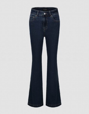 Blue Urban Revivo Flare Women's Jeans | 67523OAIU