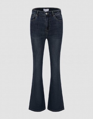 Blue Urban Revivo Flare Women's Jeans | 74958ZVLS