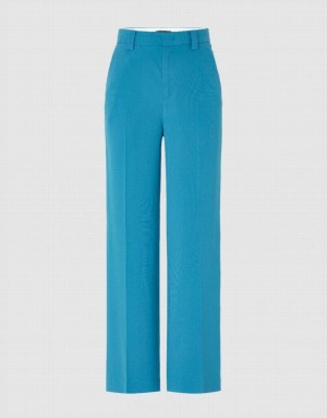 Blue Urban Revivo Wide-Leg Women's Pants | 38924PSQX