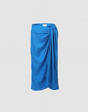 Blue Urban Revivo Wrapped Style Women's Skirts | 20589SUAP