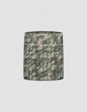 Camo Urban Revivo Printed Mini Straight Women's Skirts | 50691EJRS