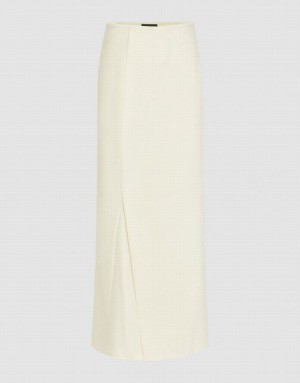 Cream Urban Revivo Skinny Fishtail Women's Skirts | 06974XHJU