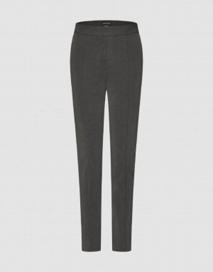 Dark Grey Urban Revivo Knitted Straight Women's Pants | 27963INJM