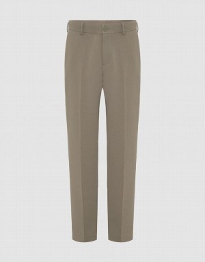 Green Urban Revivo Tailored Carrot Fit Men's Pants | 67023WXFV