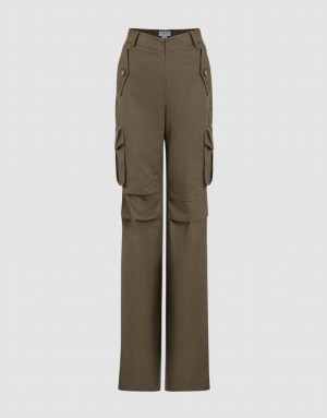 Grey Urban Revivo Flare Women's Pants | 18523FMLJ