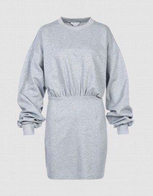 Grey Urban Revivo Plain Women's Casual Dress | 71034HLOP