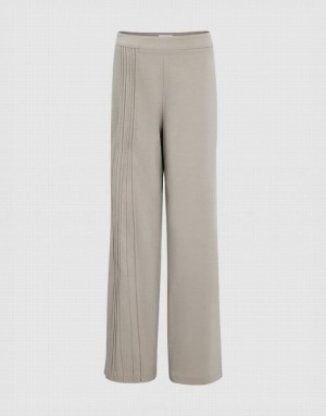 Grey Urban Revivo Straight Women's Pants | 84157KPQR