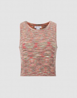 Multicolor Urban Revivo Flecked Knitted Women's Tank Top | 06384TRCA