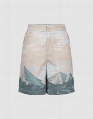 Multicolor Urban Revivo Printed Women's Shorts | 08296VUZL