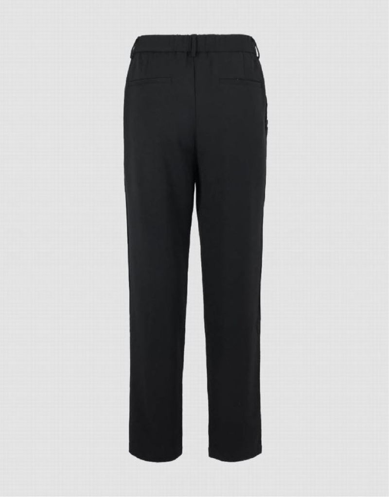 Black Urban Revivo Carrot Fit Men's Pants | 51460NMOH