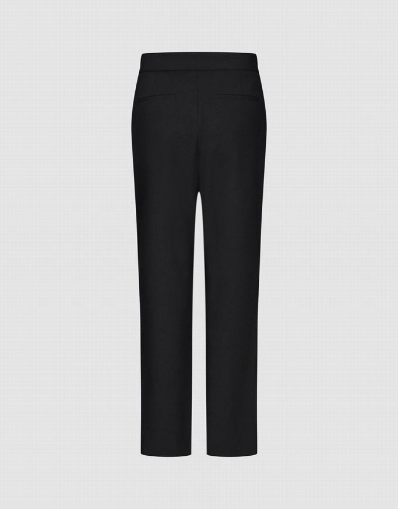 Black Urban Revivo Flare Women's Pants | 13752SVWT