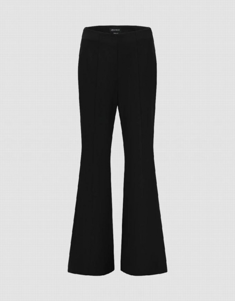 Black Urban Revivo Flare Women\'s Pants | 27418UALW