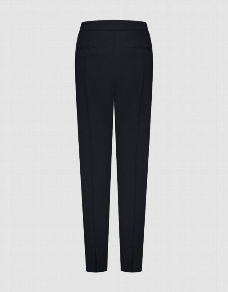 Black Urban Revivo Flare Women's Pants | 56049VQRX