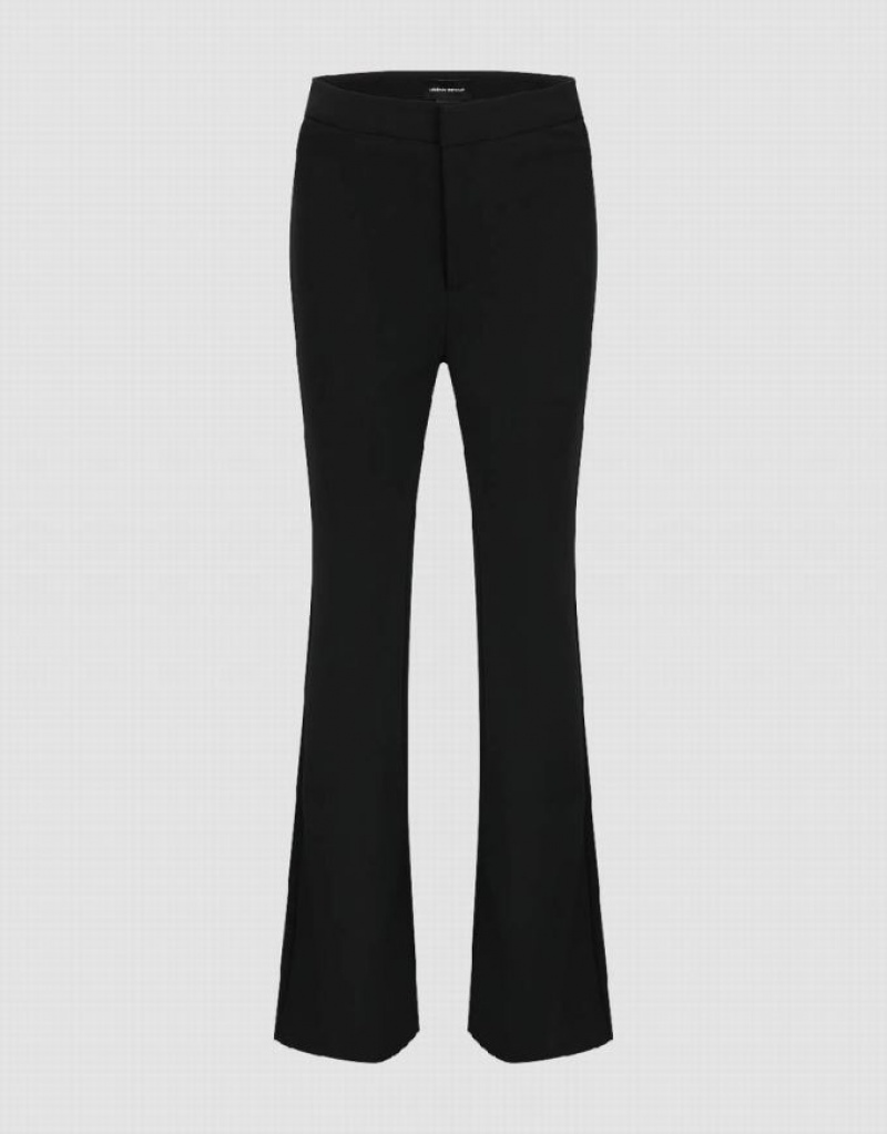 Black Urban Revivo Skinny Flare Women\'s Pants | 81259HRPK