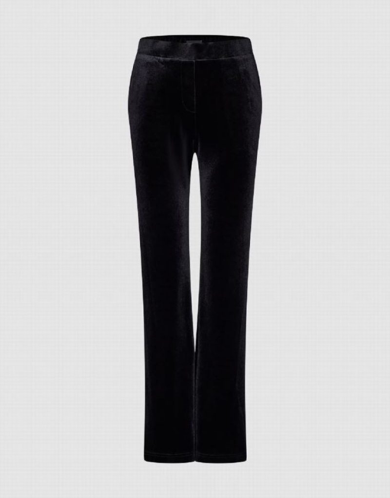 Black Urban Revivo Skinny Straight Women\'s Pants | 78543PWLS