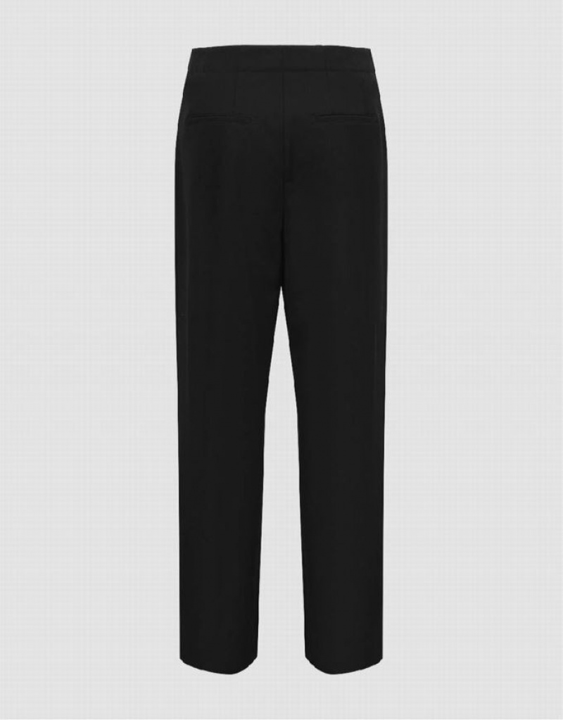 Black Urban Revivo Tailored Carrot Fit Women's Pants | 34819JPGN