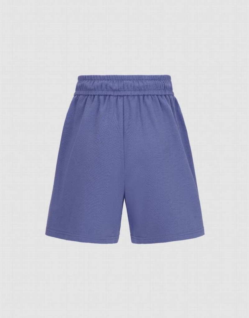 Blue Urban Revivo Drawstring Waist Women's Shorts | 63021RKPW