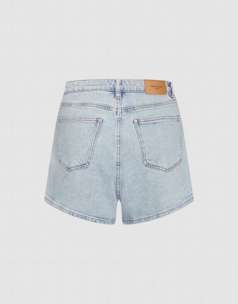 Blue Urban Revivo Glamor Women's Denim Shorts | 16302KRGU