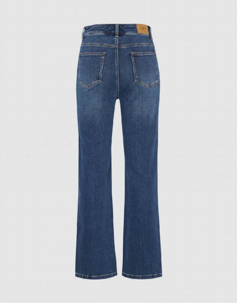 Blue Urban Revivo Skinny Straight Women's Jeans | 59710VOWB