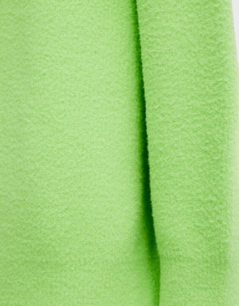 Green Urban Revivo Heart Detail Oversized Women's Sweaters | 56821UZWG